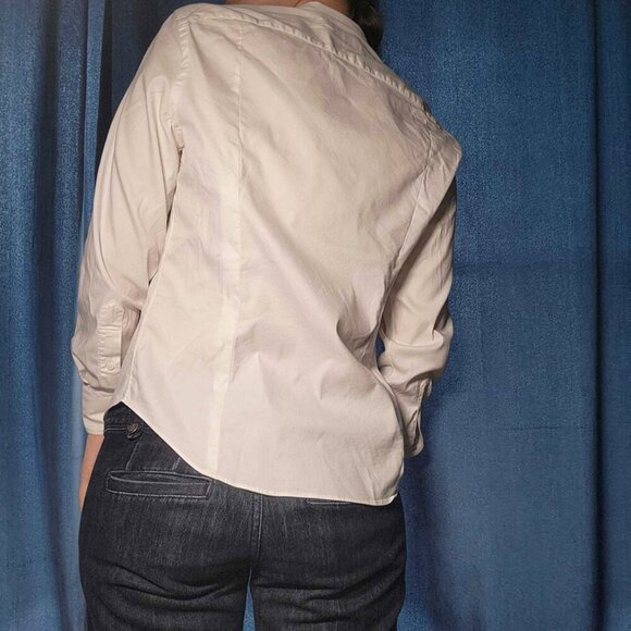 Vintage 90s designer perfect classy white button-up shirt - Picture 5 of 8